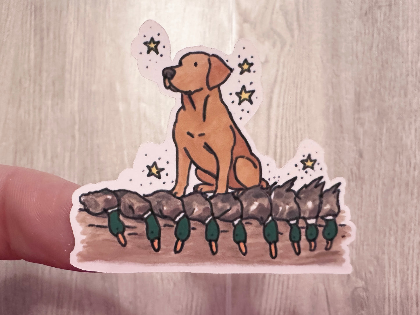 Fox Red Lab Hunting Sticker Sheet Set