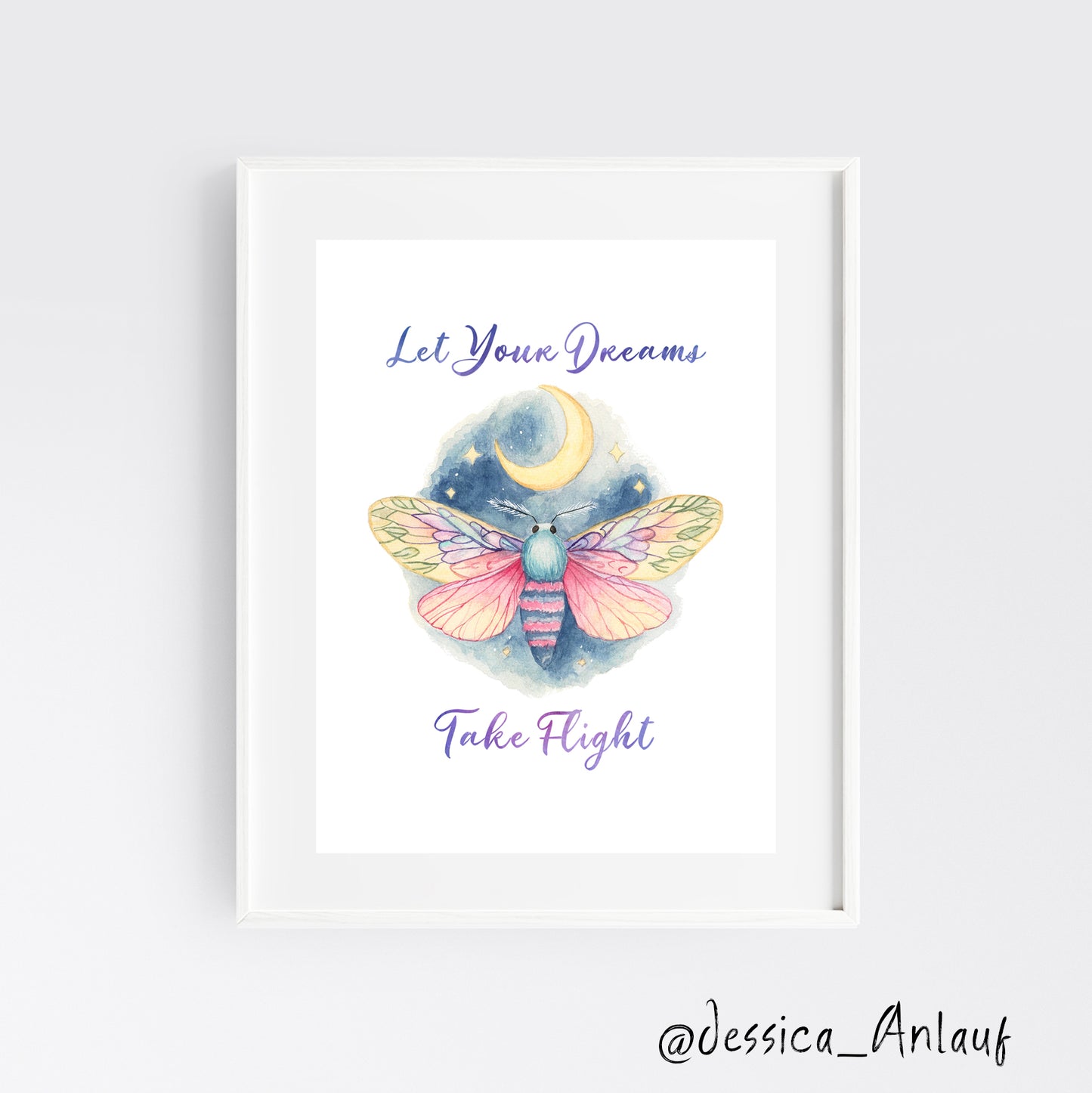 9x12 Moth Take Flight