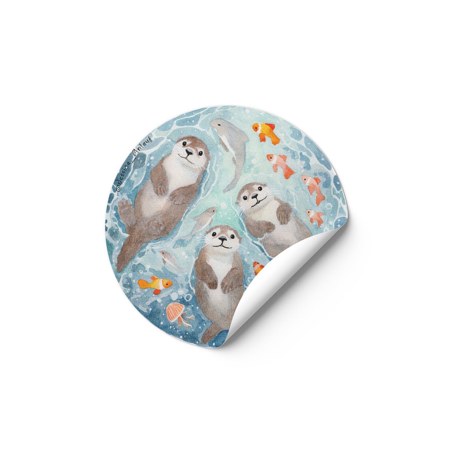 2" Round Stickers (set of 40) in an Organizer Tin