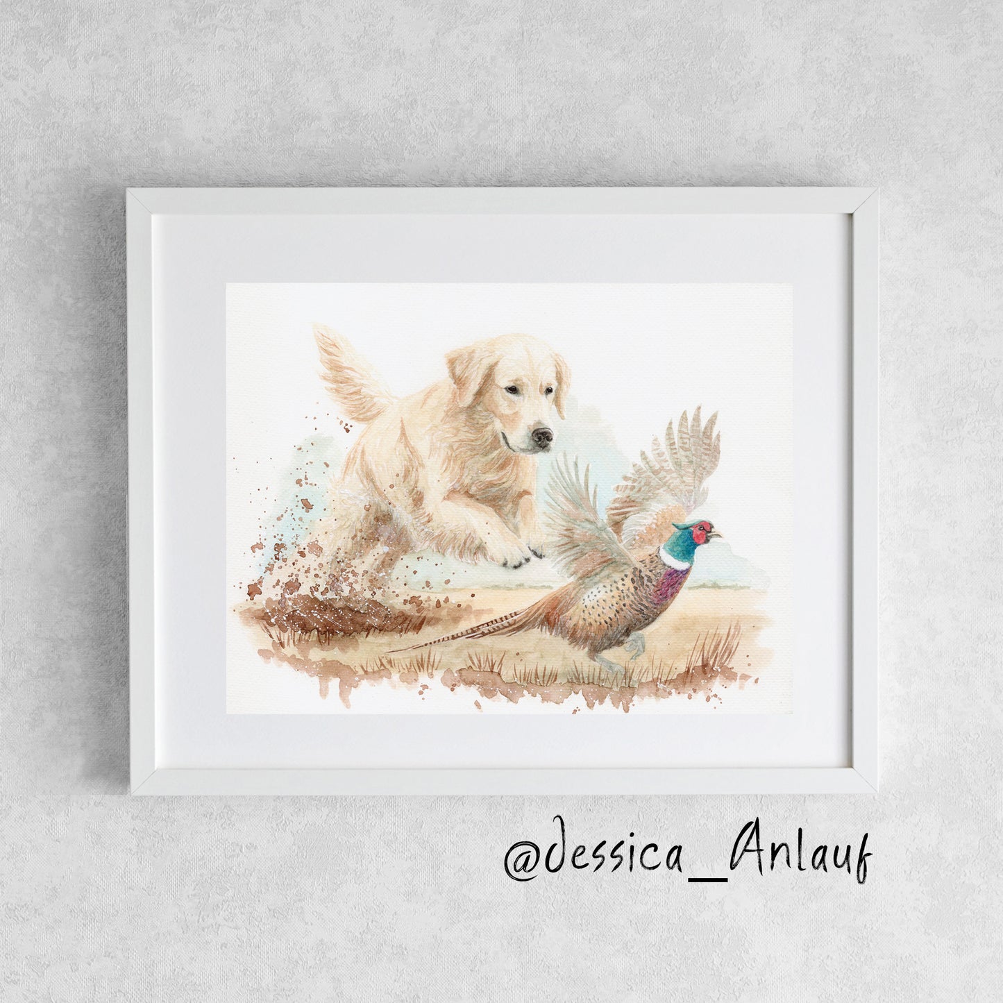 9x12 Watercolor "The Flush"