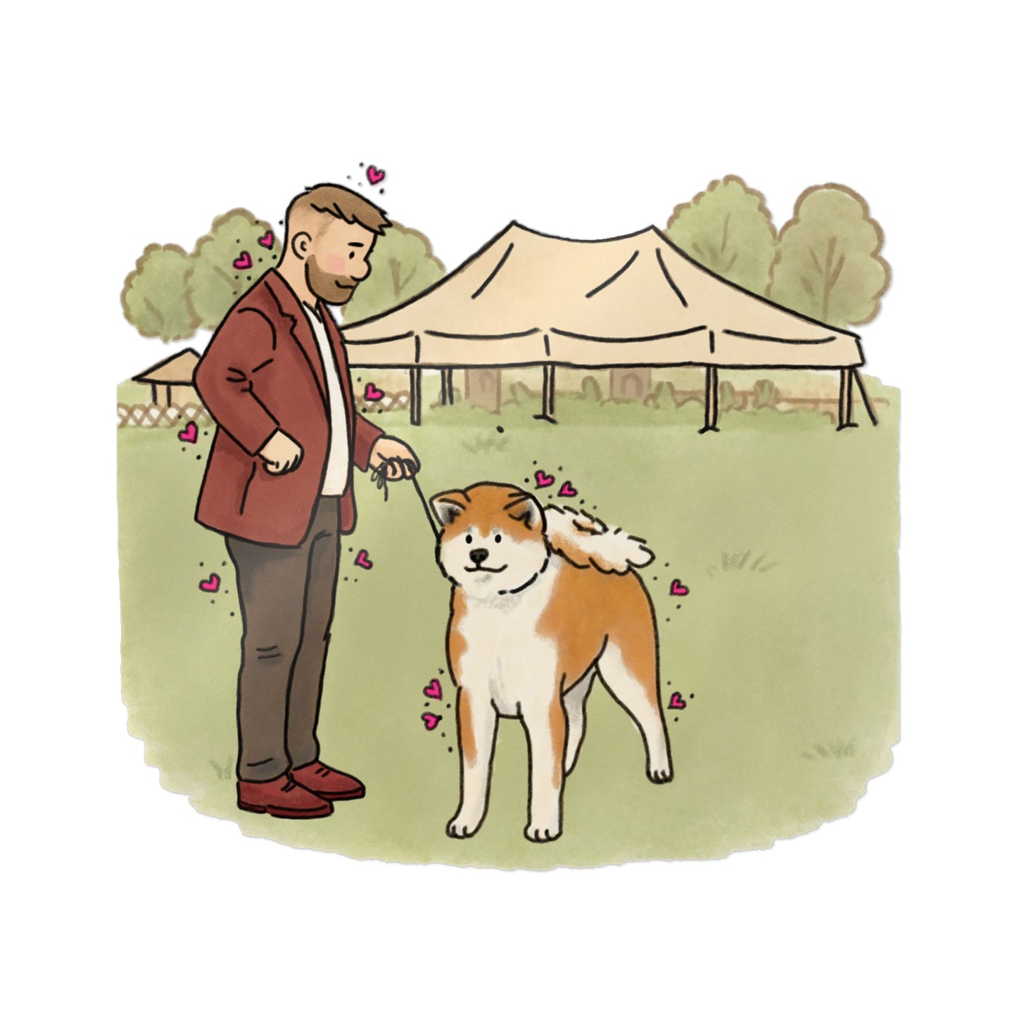PermaDecal (indoor/outdoor) Akita Inu