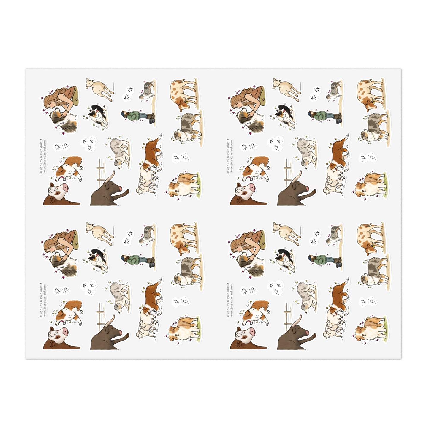 Jumbo Sticker Sheet (4 sheets in 1)