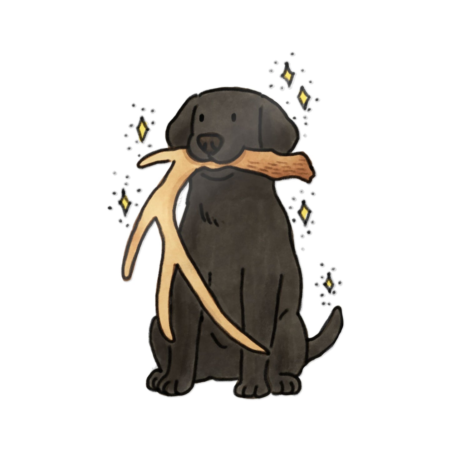 PermaDecal (indoor/outdoor) Black Labrador Retriever