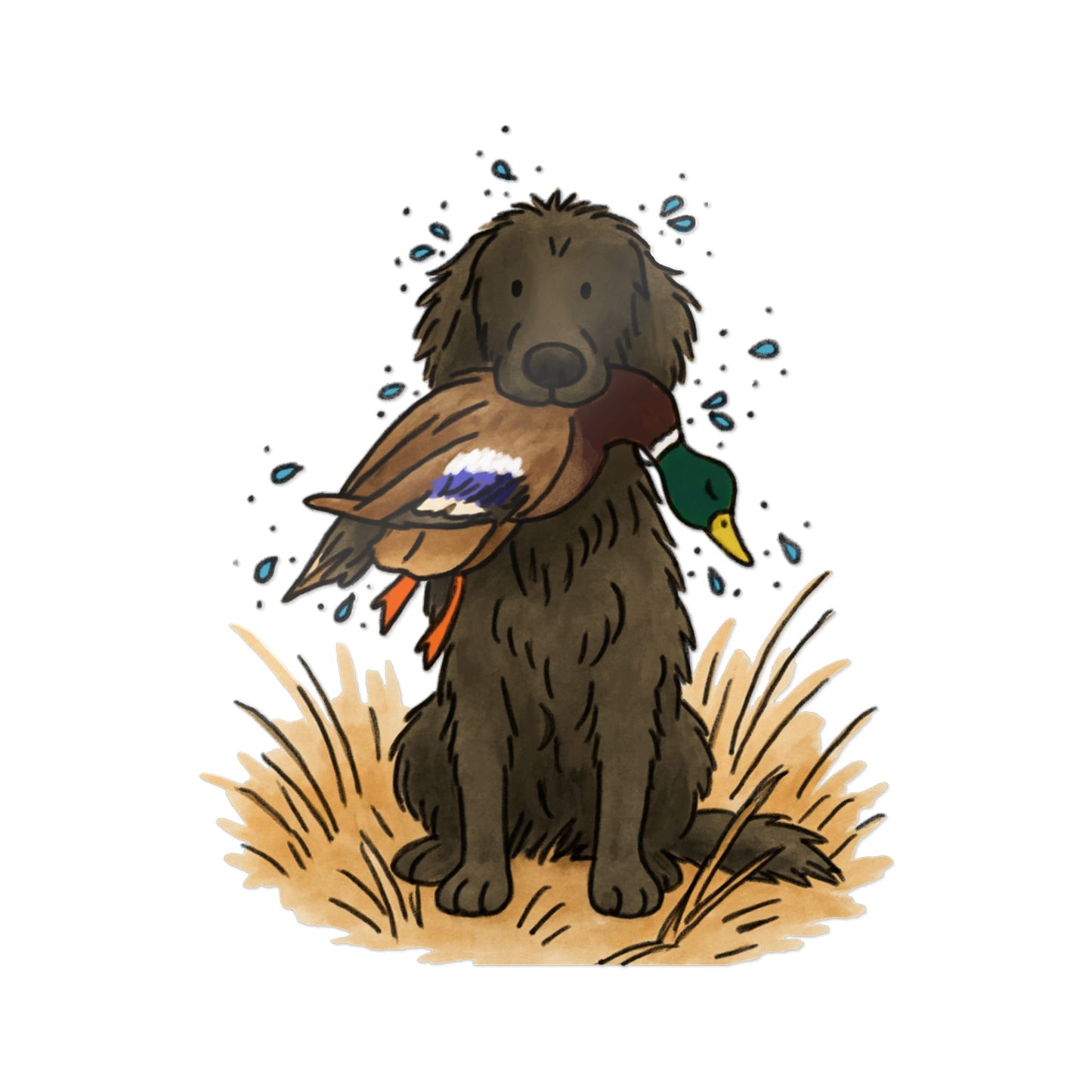 PermaDecal (indoor/outdoor) Flat-Coated Retriever