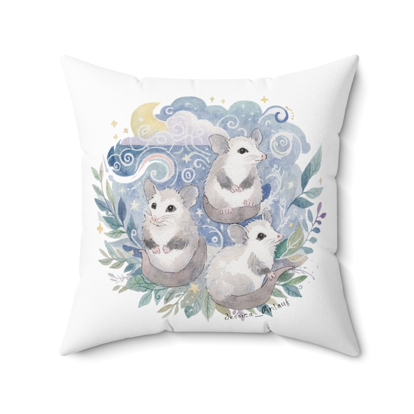 Spun Polyester Square Pillow