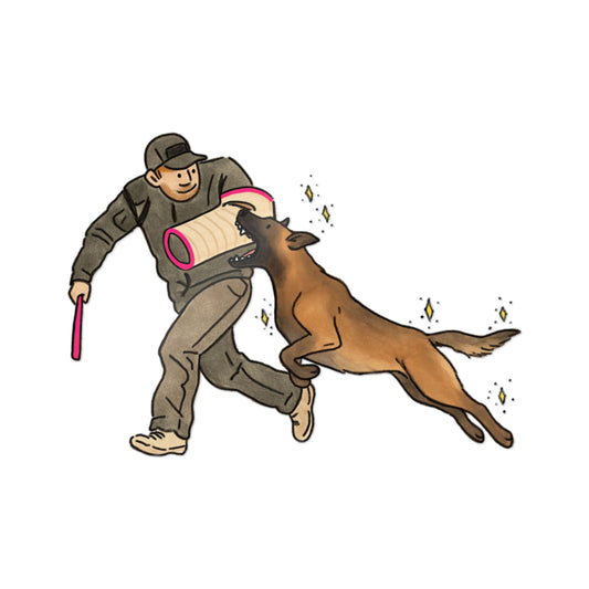 PermaDecal (indoor/outdoor) Bite-Work Belgian Malinois