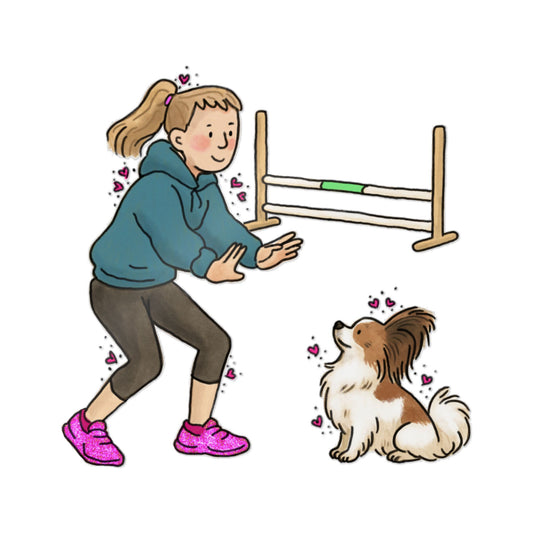 PermaDecal (indoor/outdoor) Papillon Agility