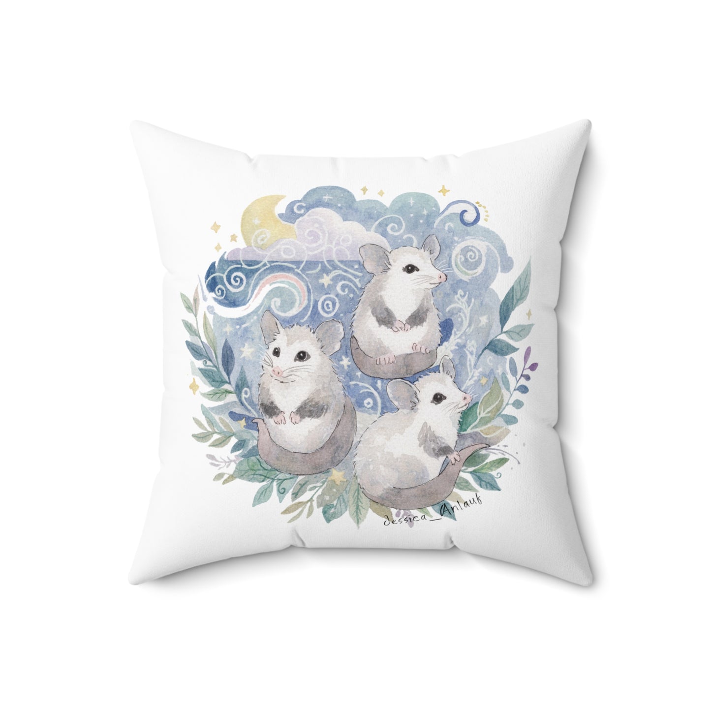 Spun Polyester Square Pillow
