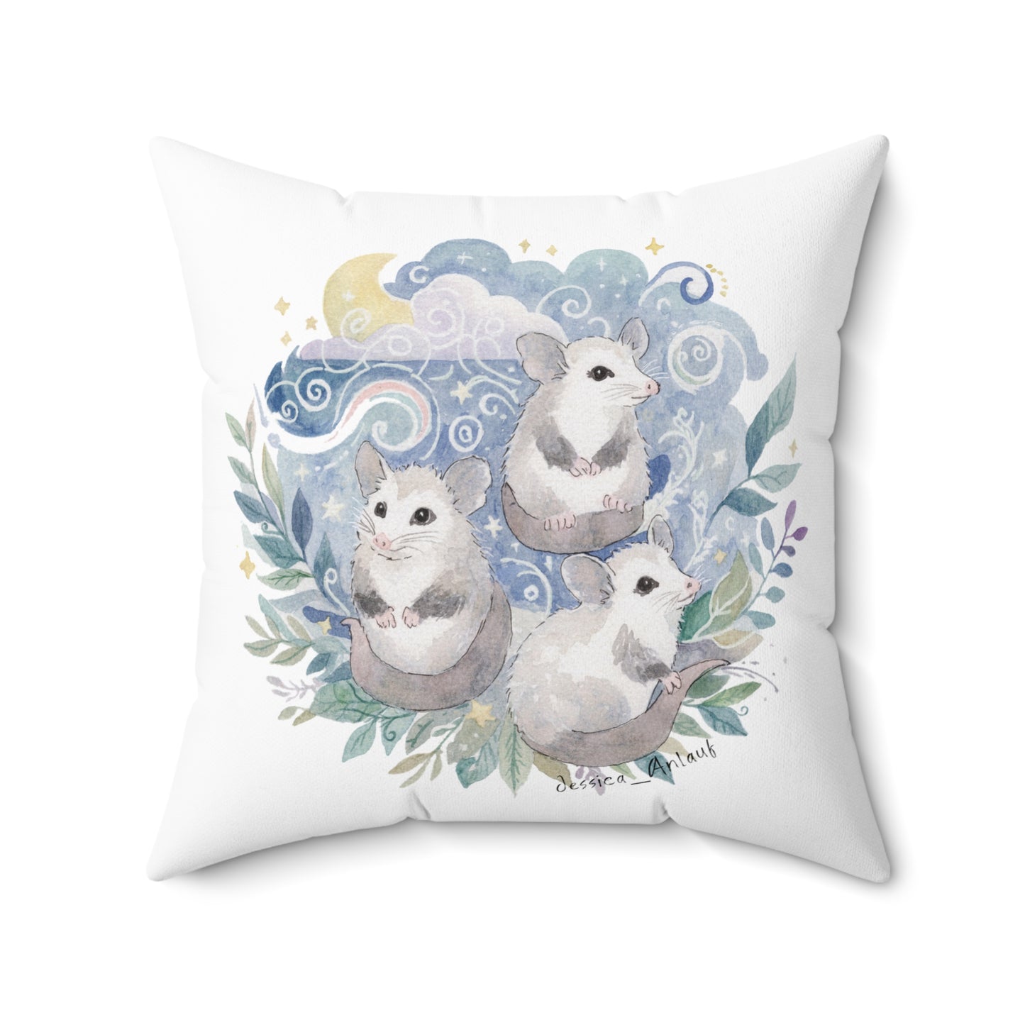 Spun Polyester Square Pillow