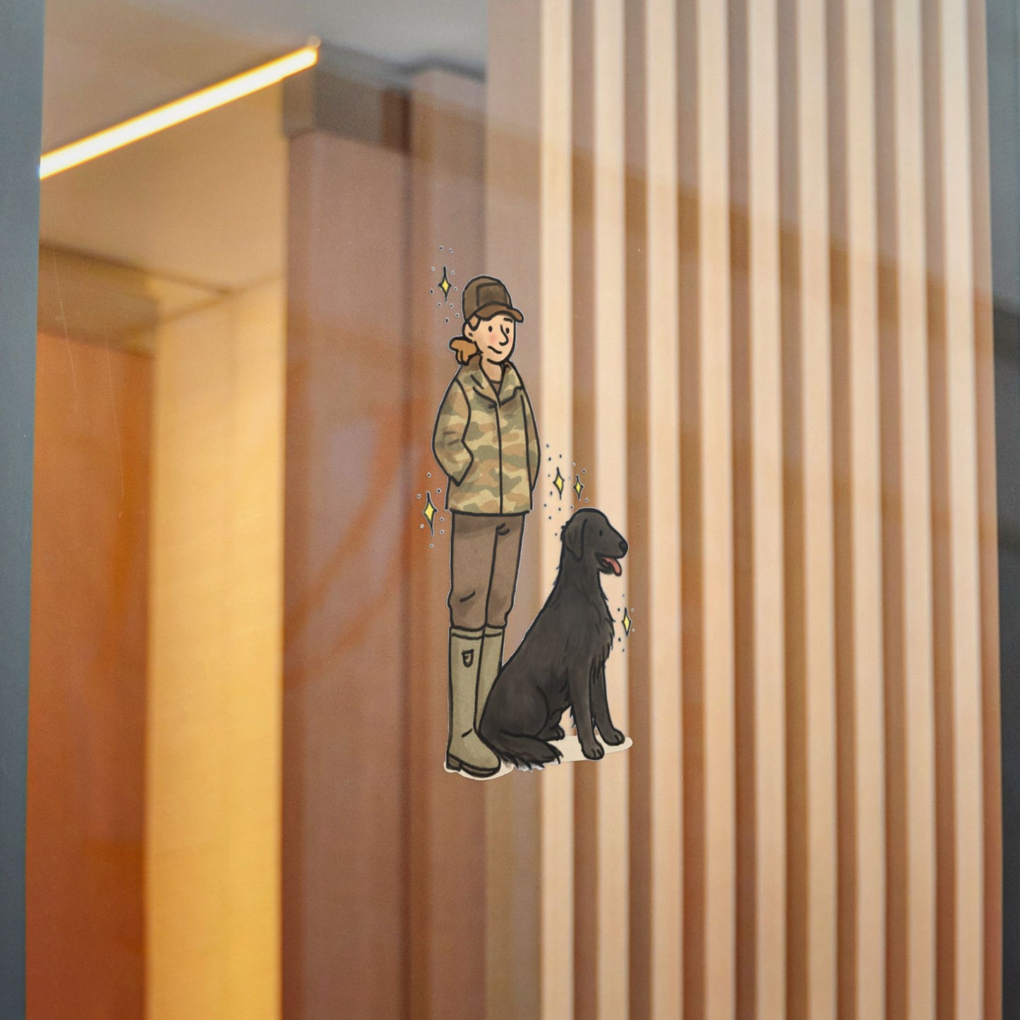 PermaDecal (indoor/outdoor) Flat-Coated Retriever