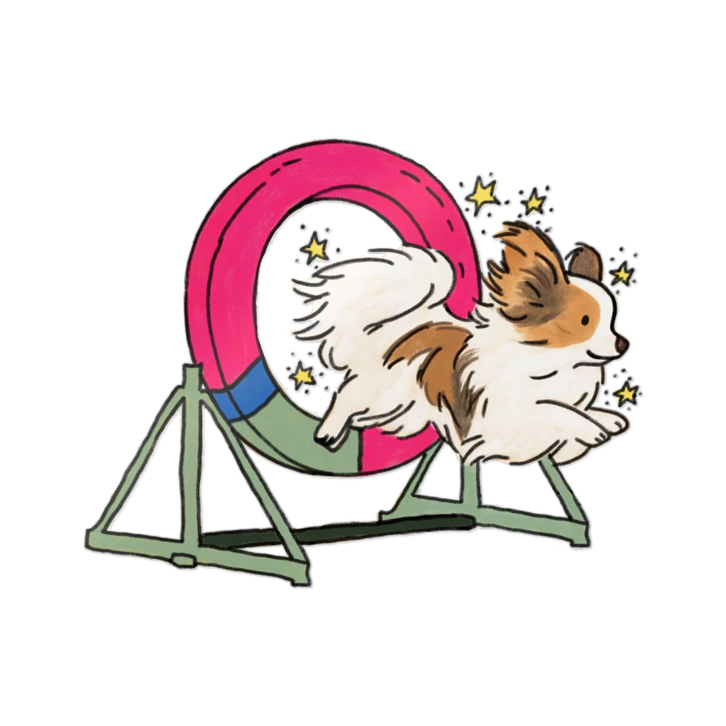 PermaDecal (indoor/outdoor) Papillon Agility
