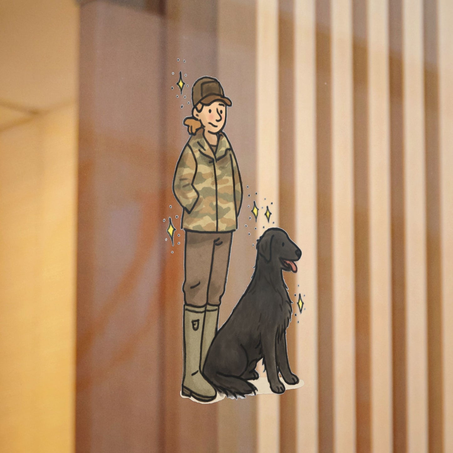 PermaDecal (indoor/outdoor) Flat-Coated Retriever