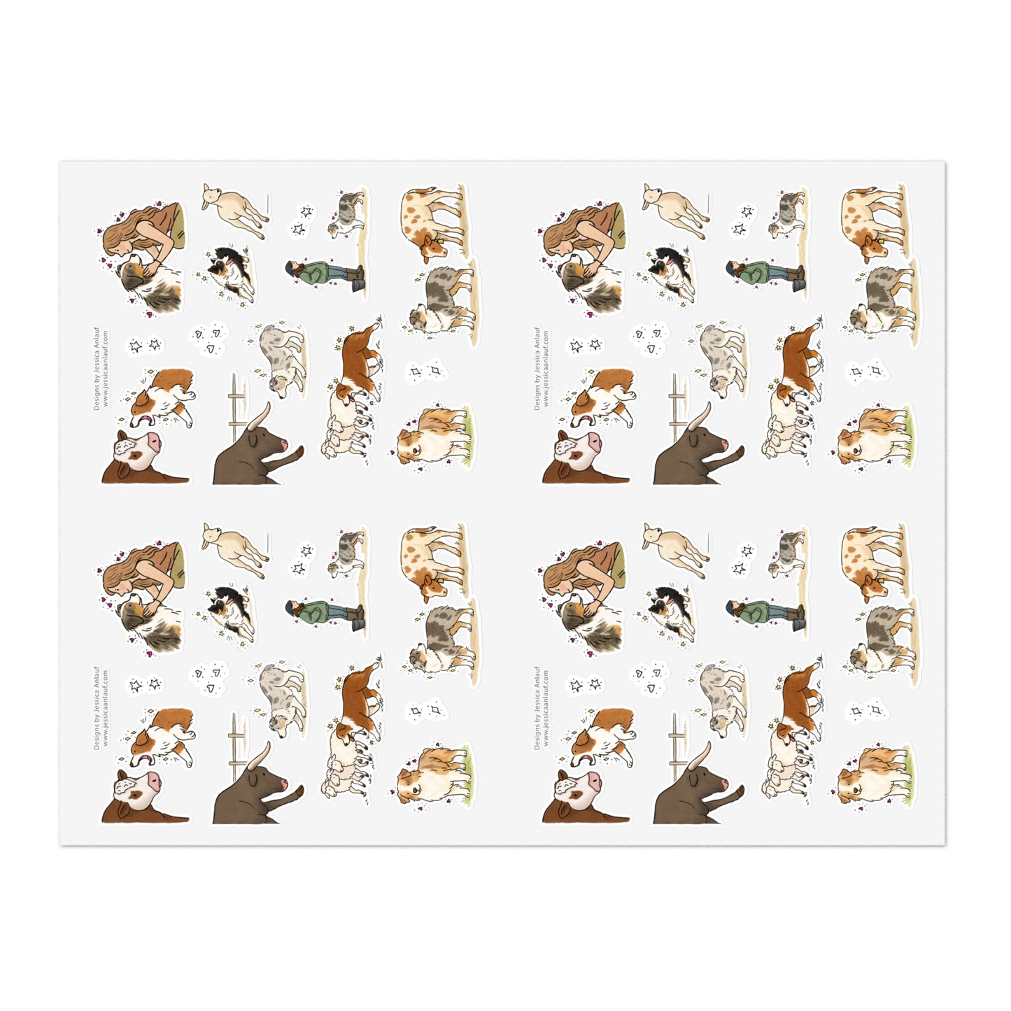 Jumbo Sticker Sheet (4 sheets in 1)