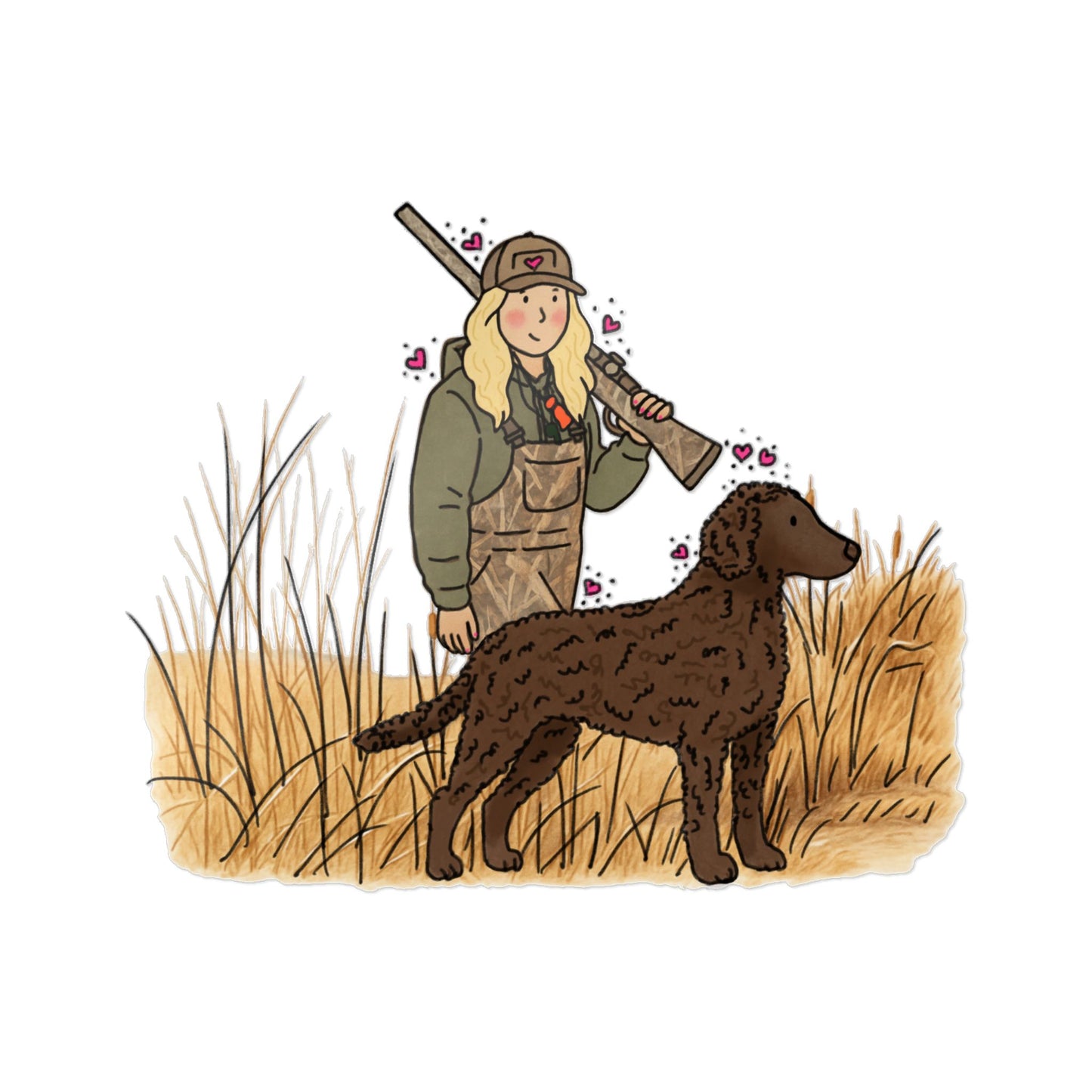 PermaDecal (indoor/outdoor) Curly-Coated Retriever