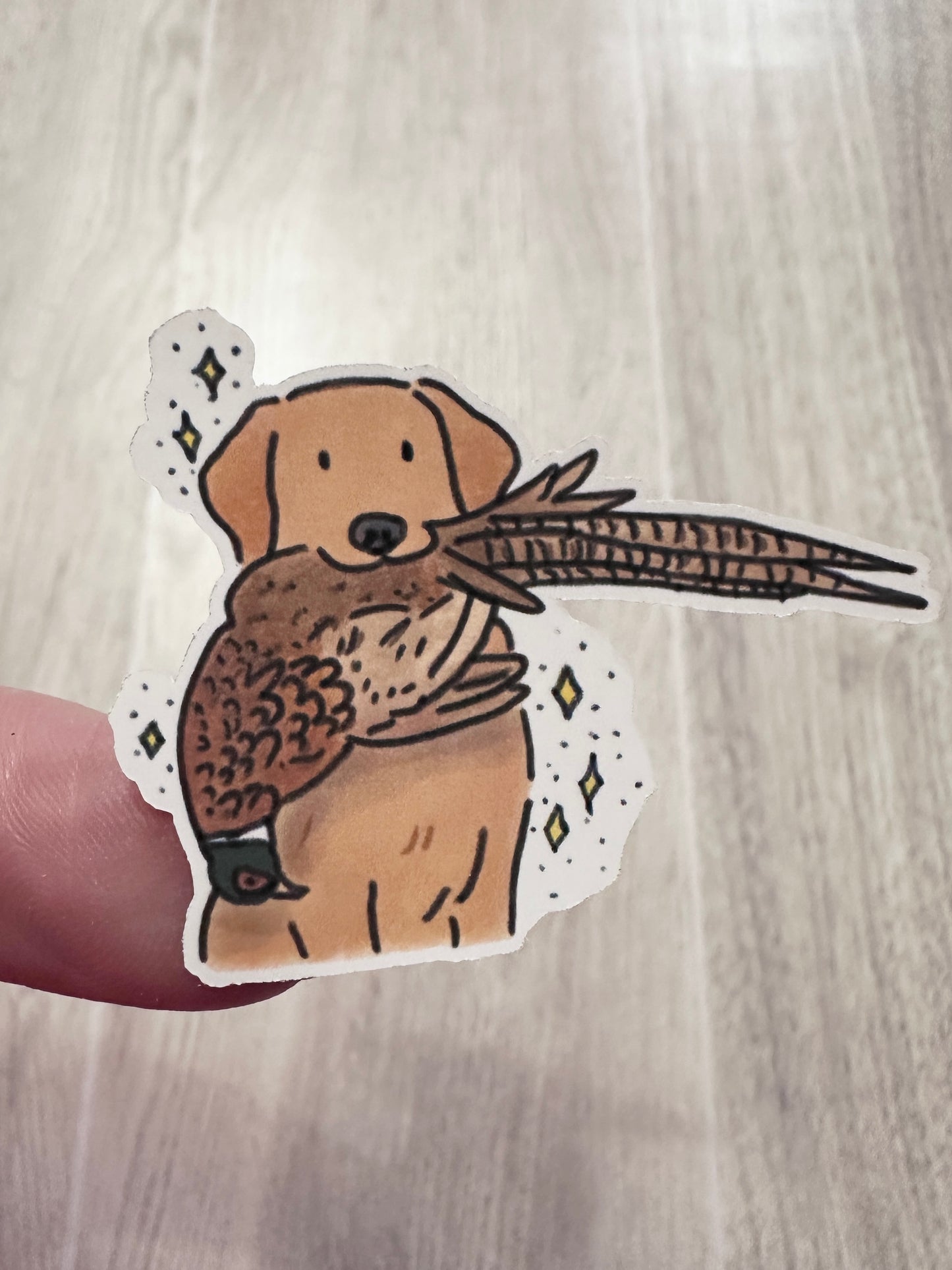 Fox Red Lab Hunting Sticker Sheet Set