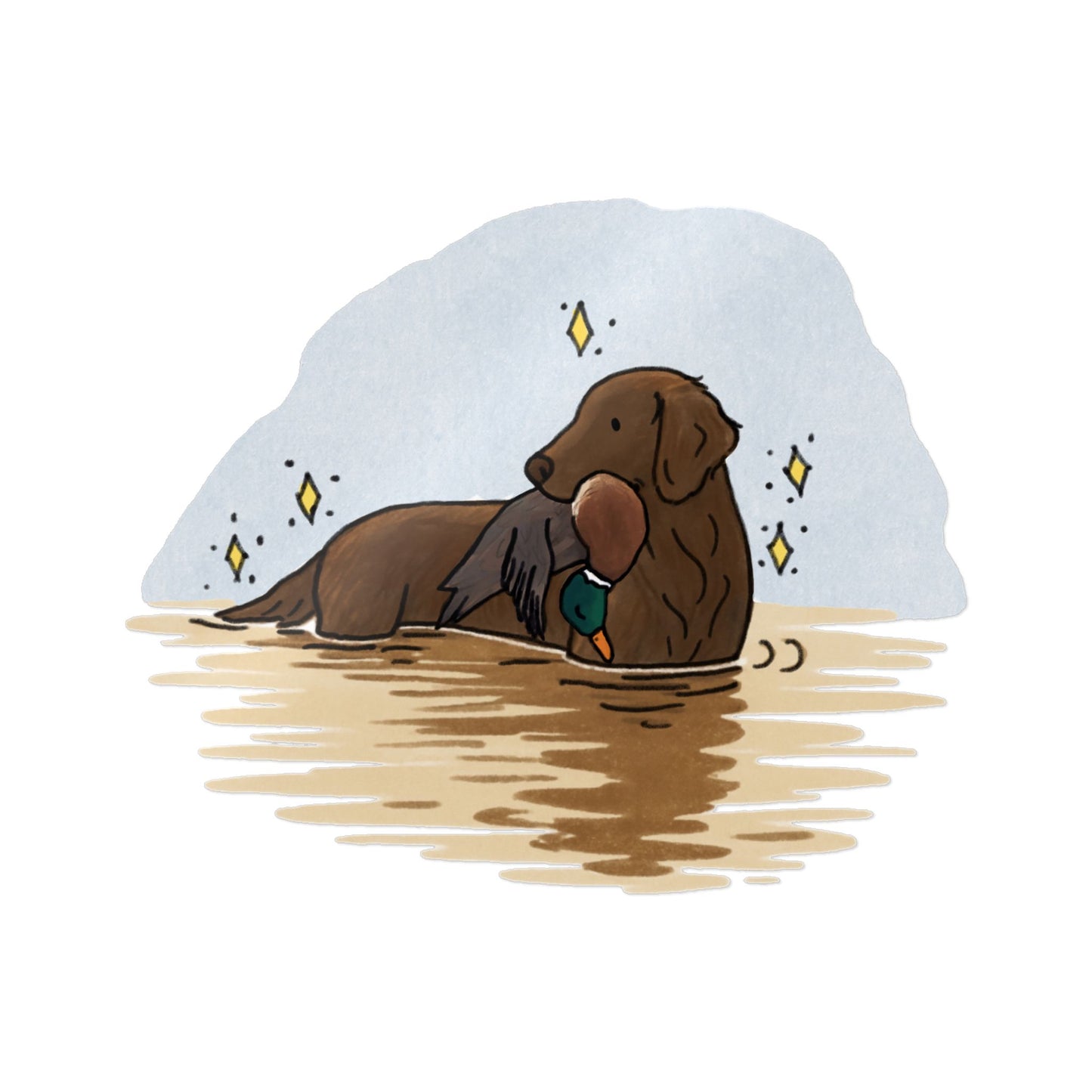 PermaDecal (indoor/outdoor) Flat-Coated Retriever