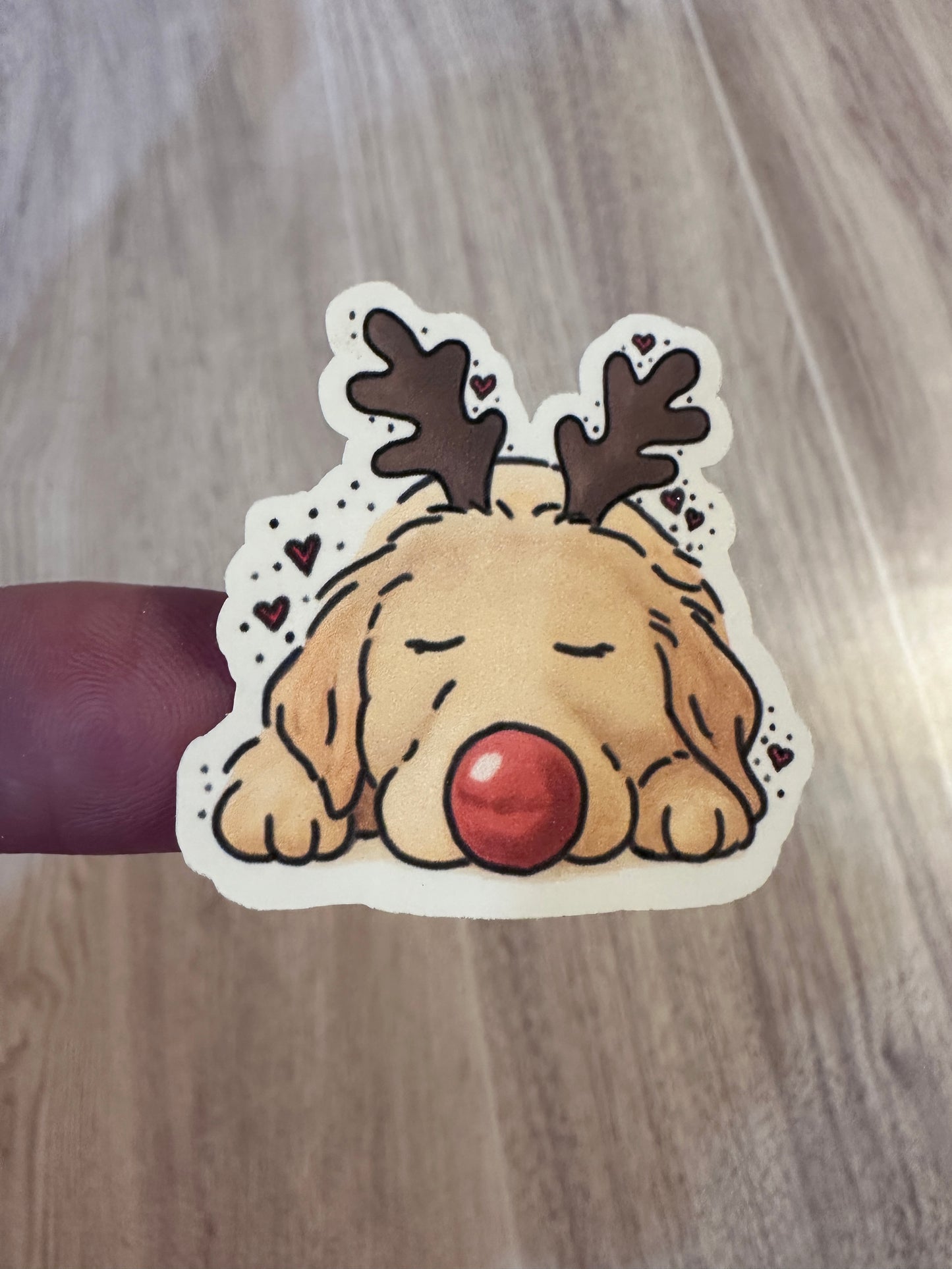 Golden Retriever Christmas Sticker Sheet Set (2 sheets)