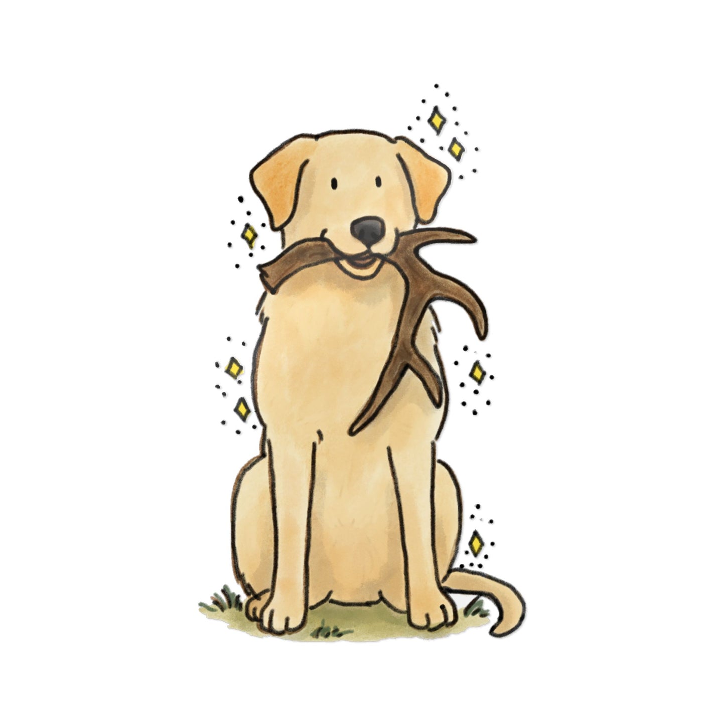 PermaDecal (indoor/outdoor) Yellow Labrador Retriever