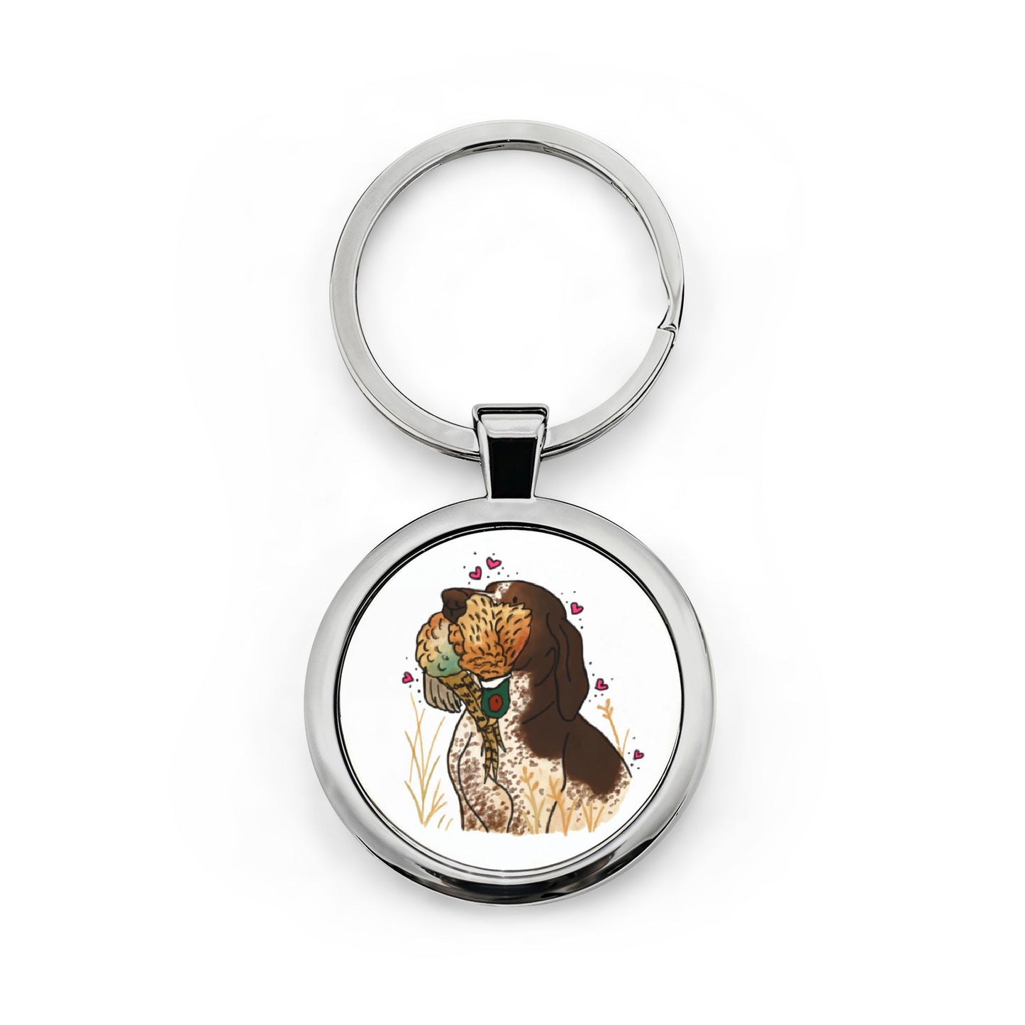 Stainless Steel Keychain - Round