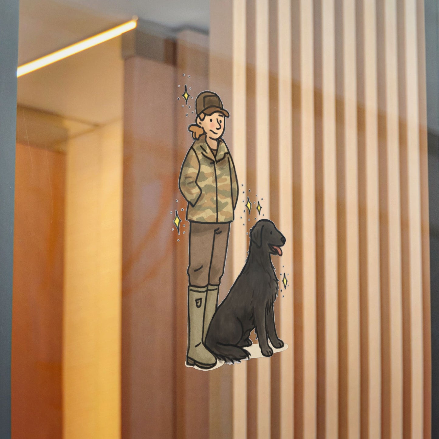 PermaDecal (indoor/outdoor) Flat-Coated Retriever
