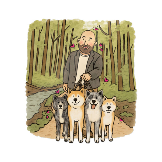 PermaDecal (indoor/outdoor) Akita Inu