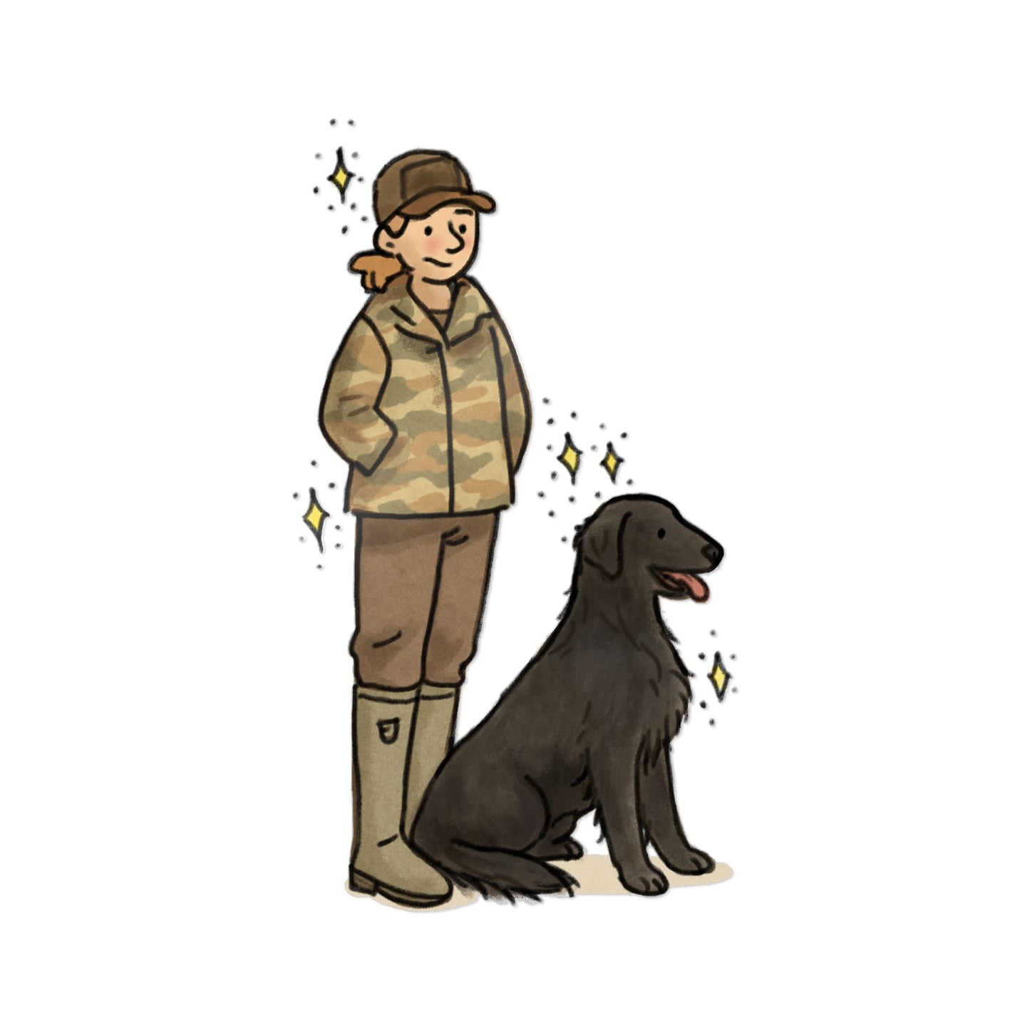PermaDecal (indoor/outdoor) Flat-Coated Retriever