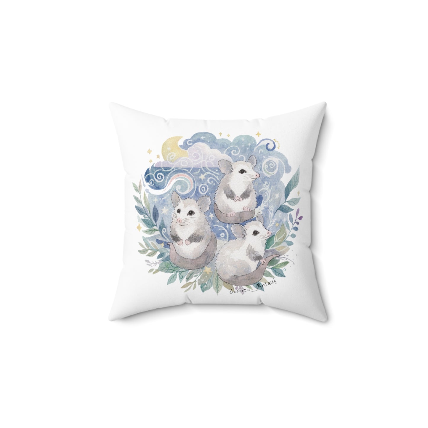 Spun Polyester Square Pillow