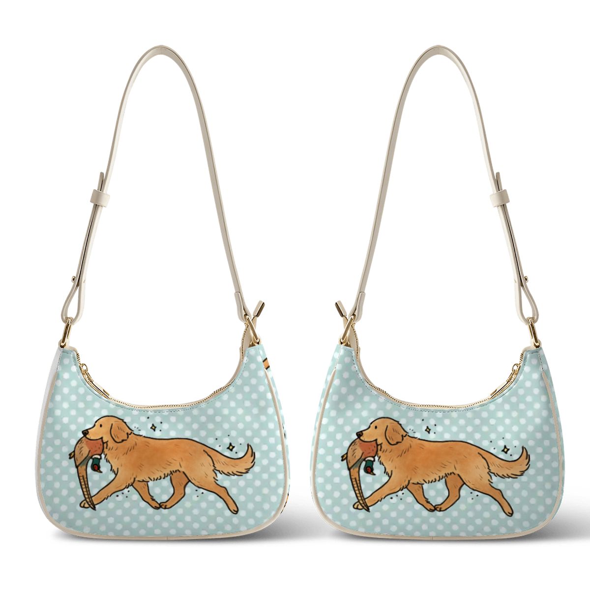 PU Leather Crescent Bag