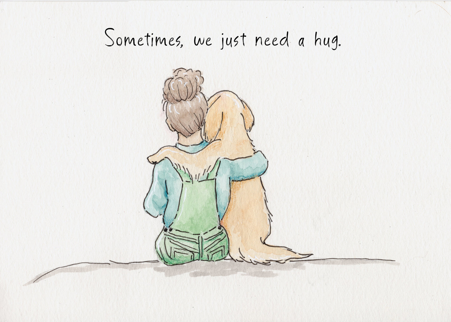 Custom Watercolor Illustration 6"x9" on watercolor paper