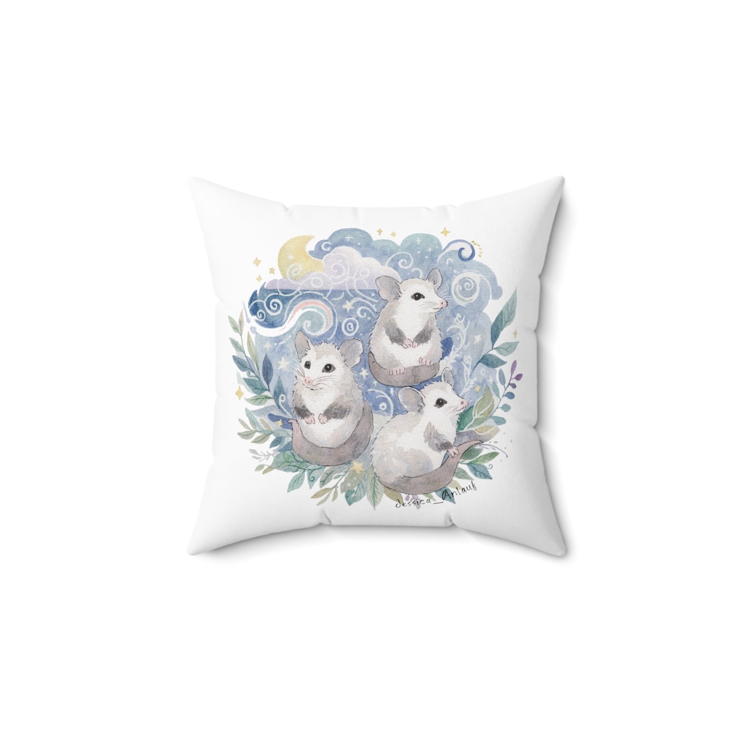 Spun Polyester Square Pillow