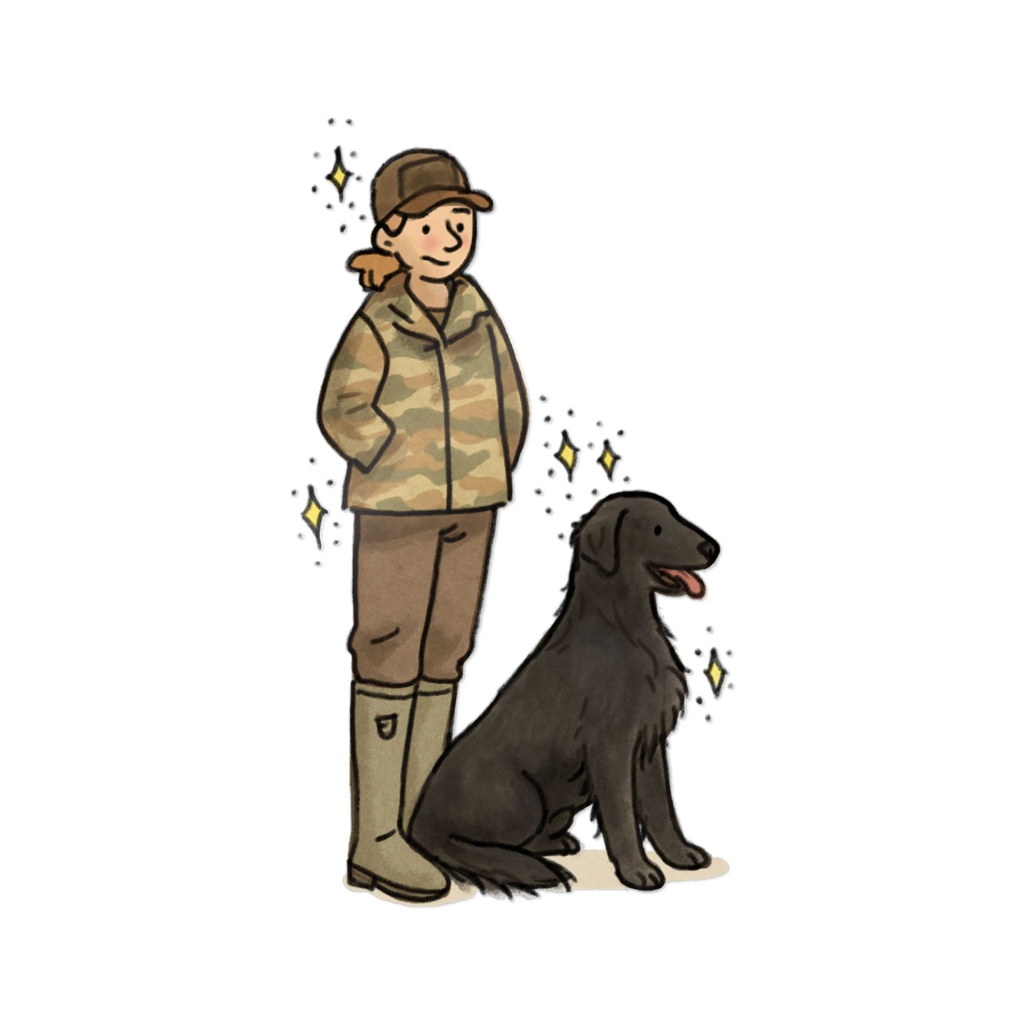 PermaDecal (indoor/outdoor) Flat-Coated Retriever