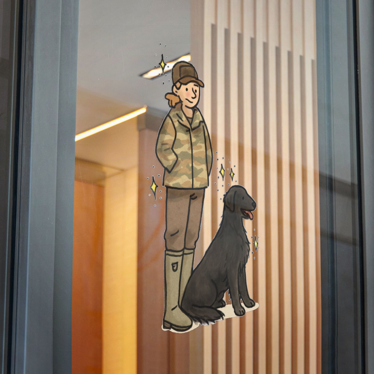 PermaDecal (indoor/outdoor) Flat-Coated Retriever