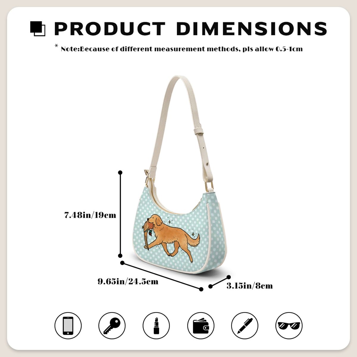 PU Leather Crescent Bag