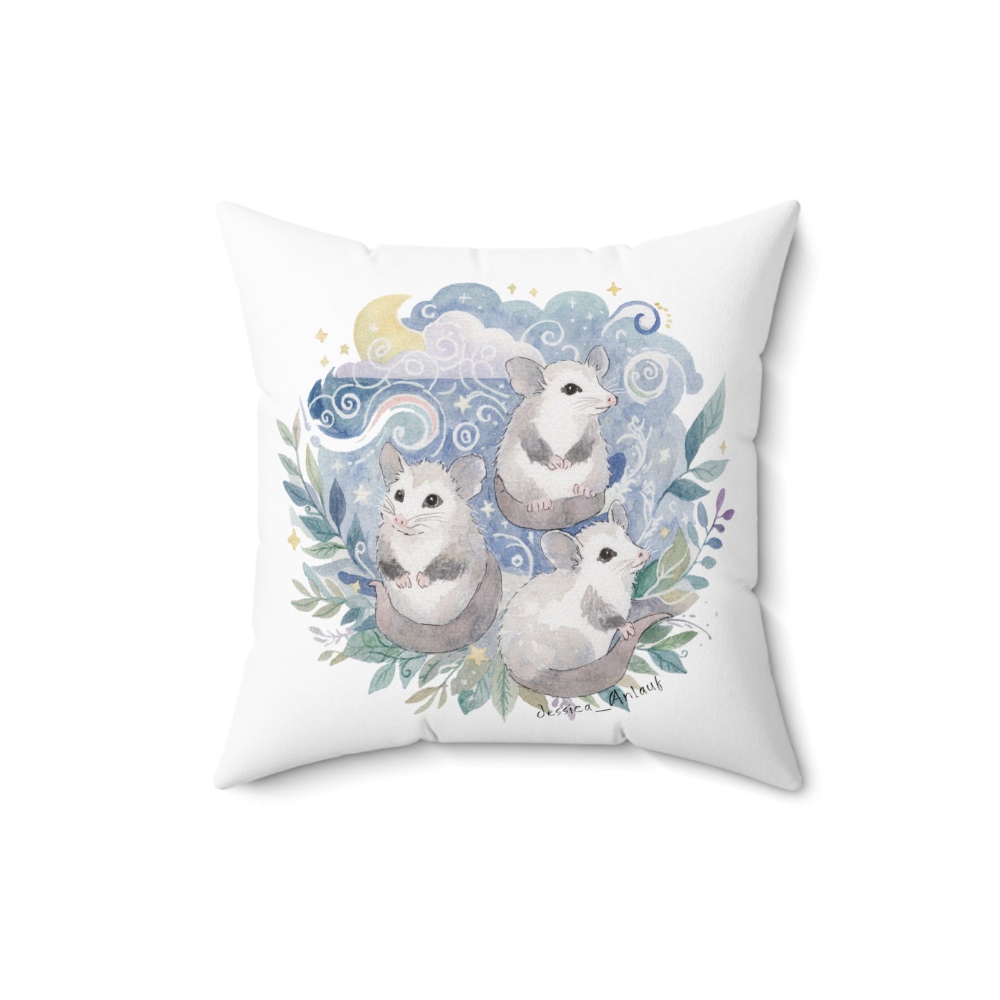 Spun Polyester Square Pillow