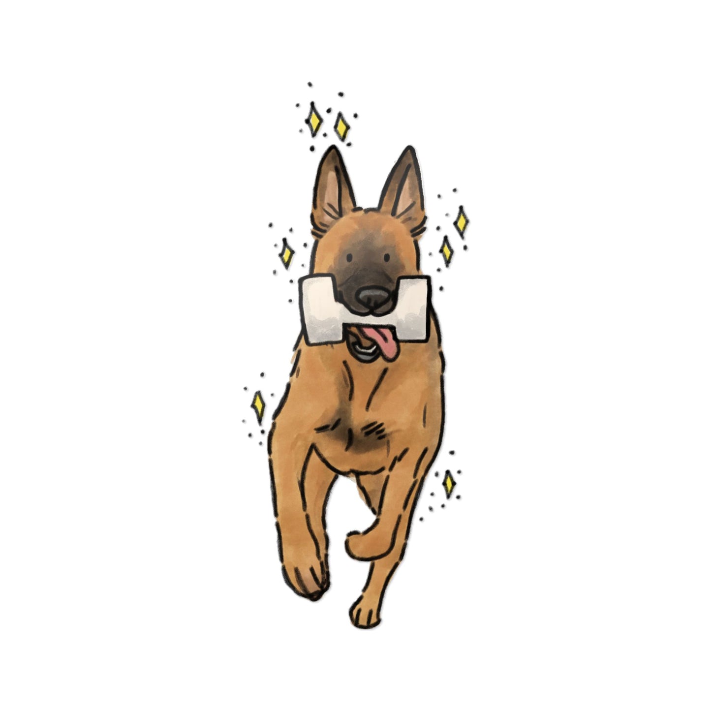 PermaDecal (indoor/outdoor) Bite-Work Belgian Malinois