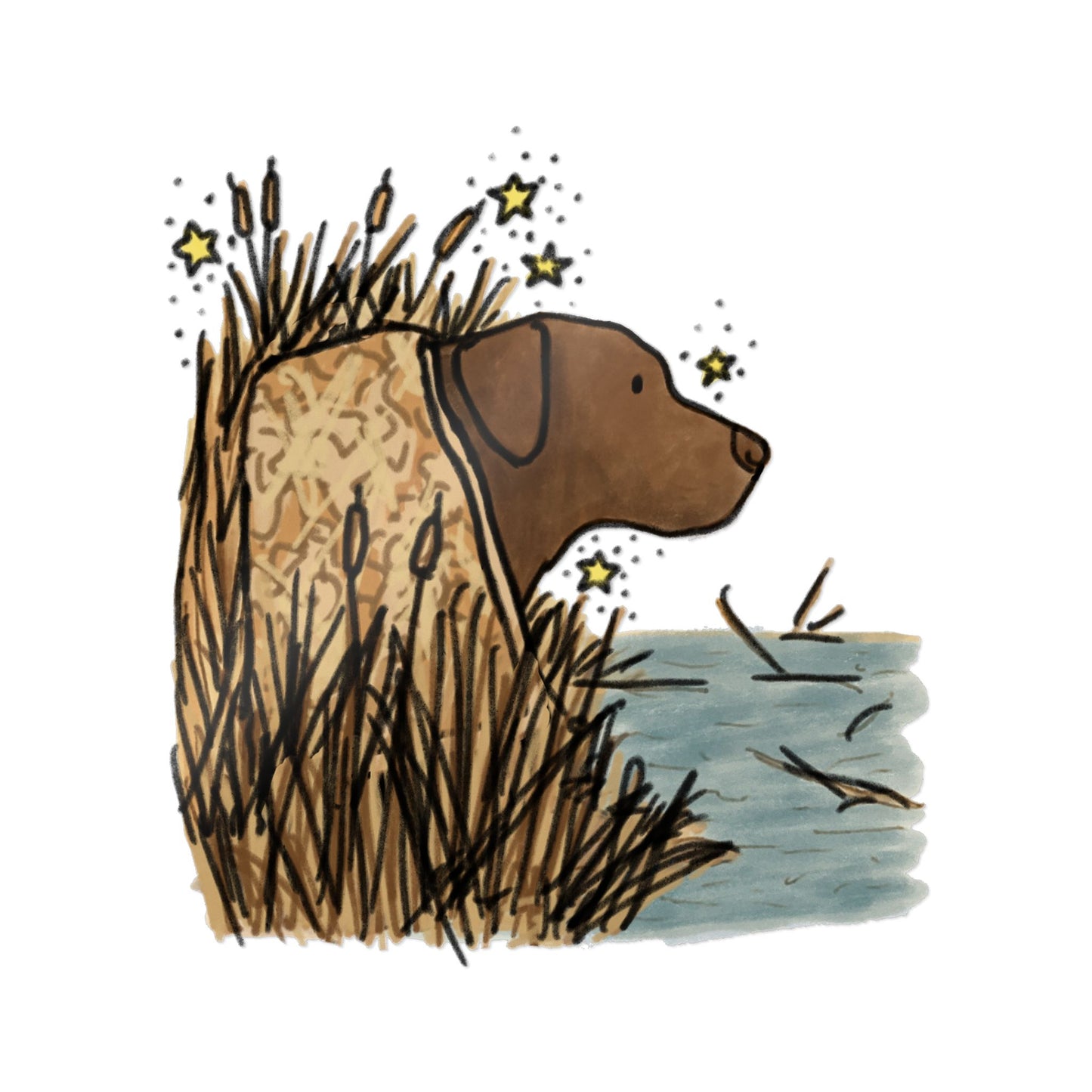 PermaDecal (indoor/outdoor) Chocolate Labrador Retriever