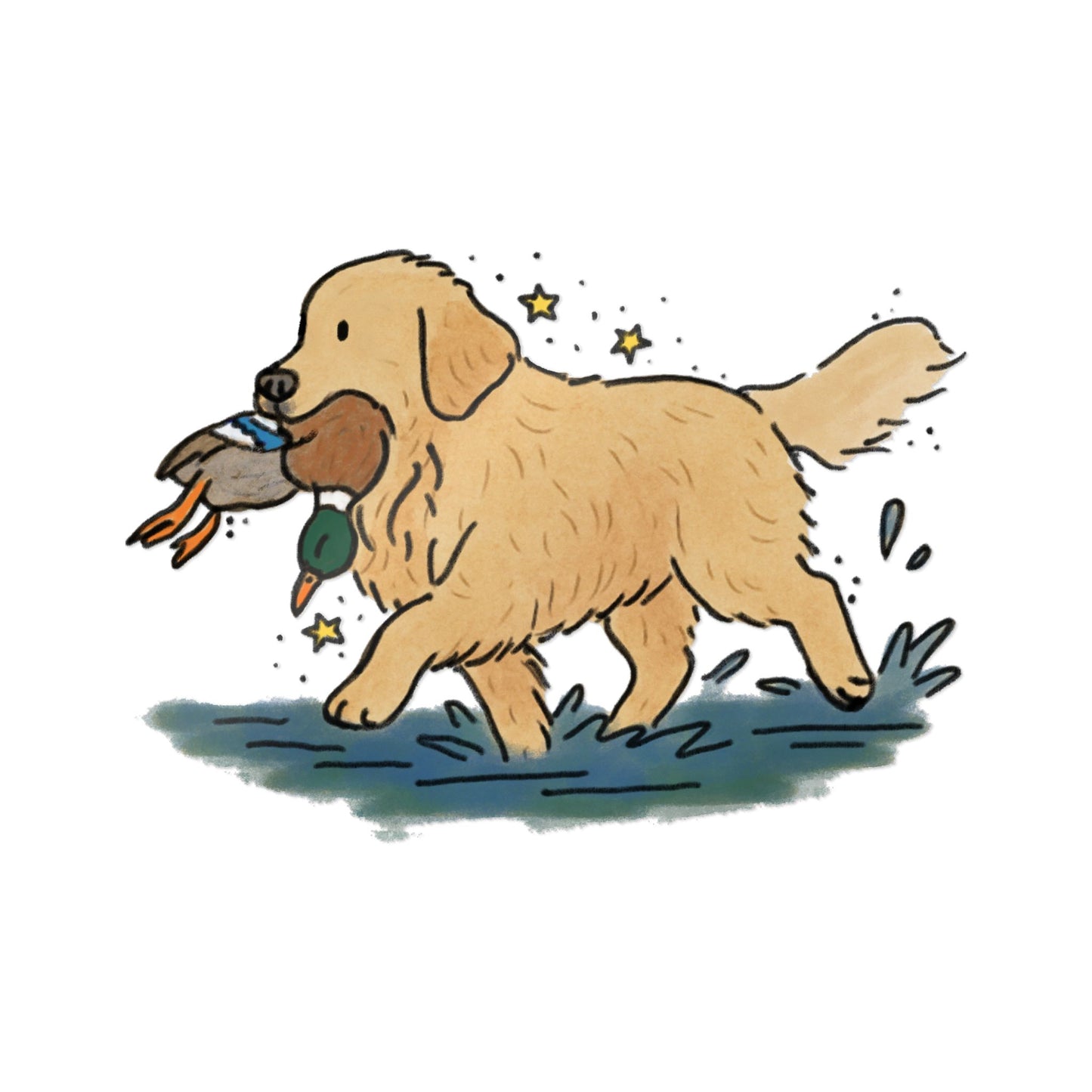 PermaDecal (indoor/outdoor) Golden Retriever