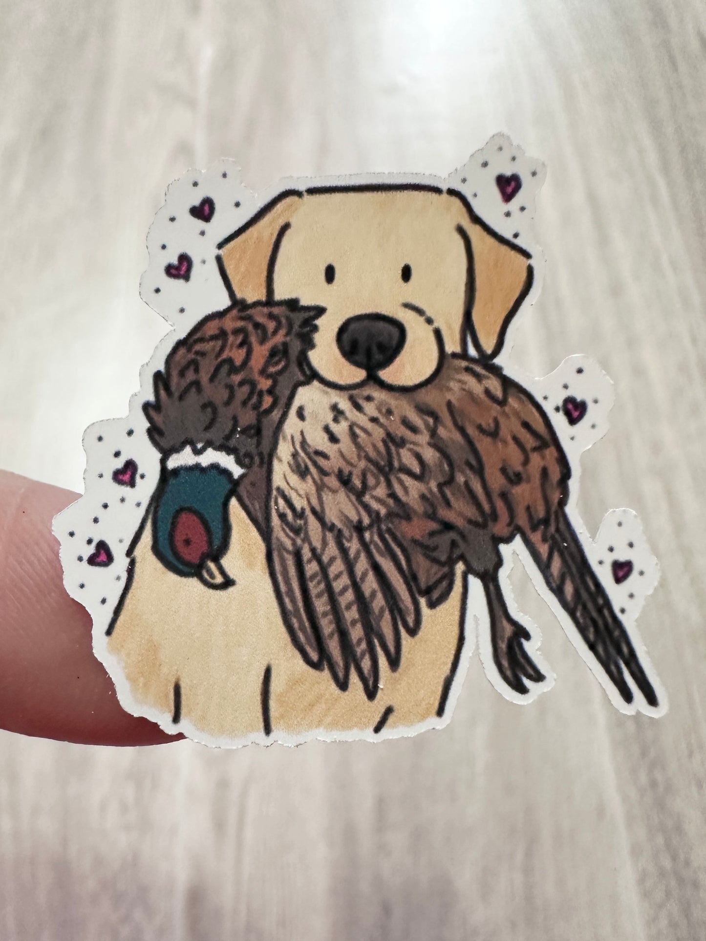 Yellow Lab Hunting Sticker Sheet Set