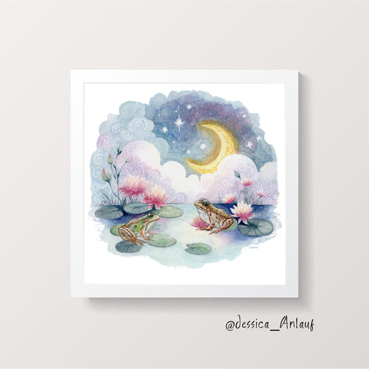 8x8 & 12x12 Watercolor - Frogs