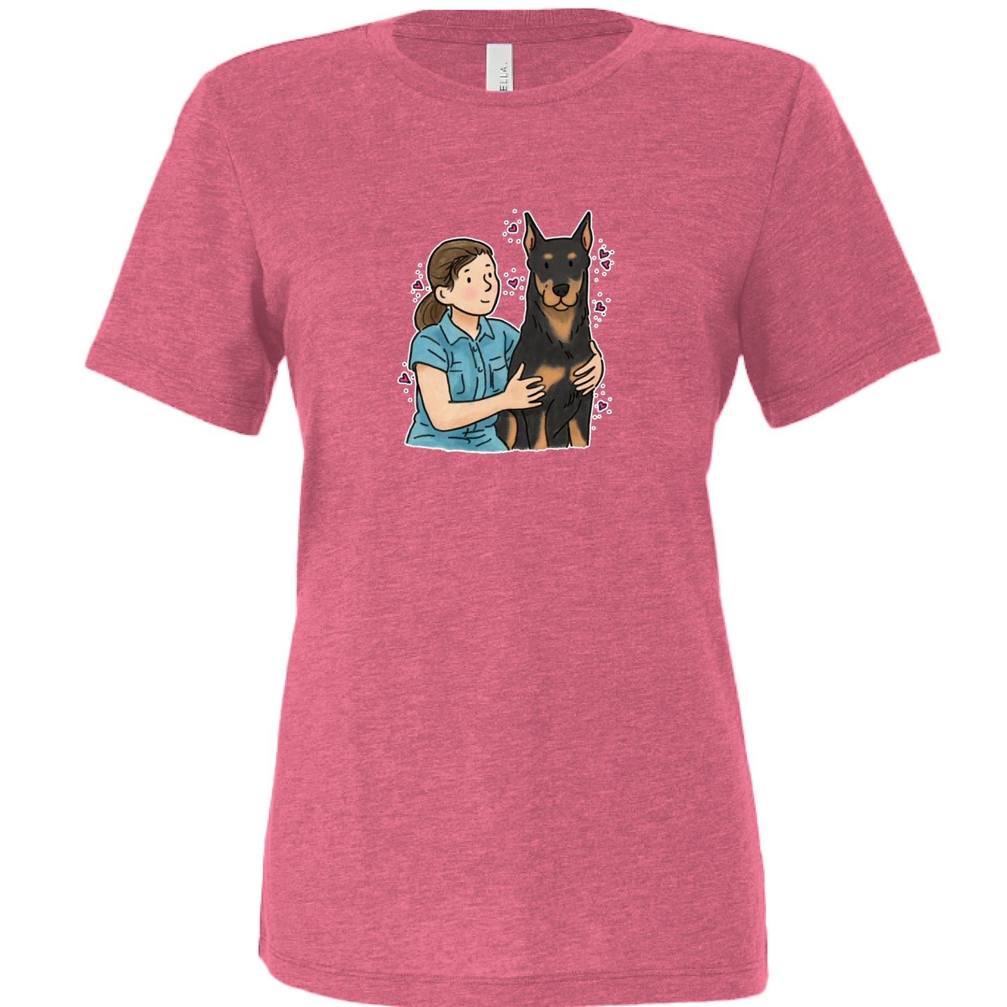 Char Pink Triblend - FRONT