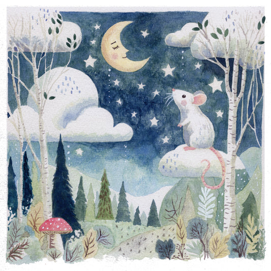 8x8 & 12x12 Watercolor - Rattie 2