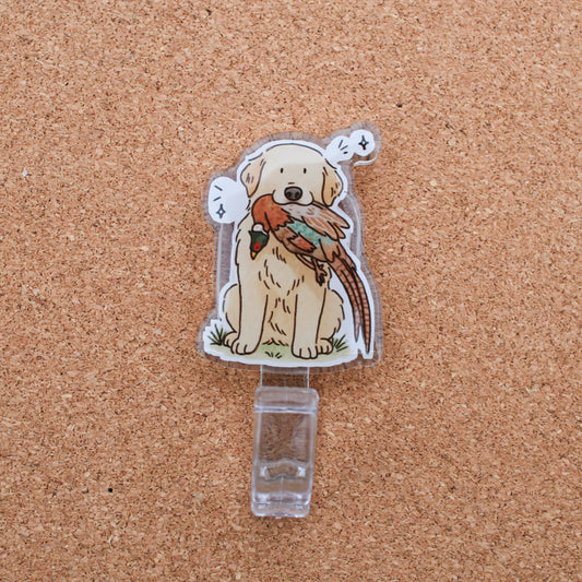 3" Acrylic Wall Hook - Golden Retriever