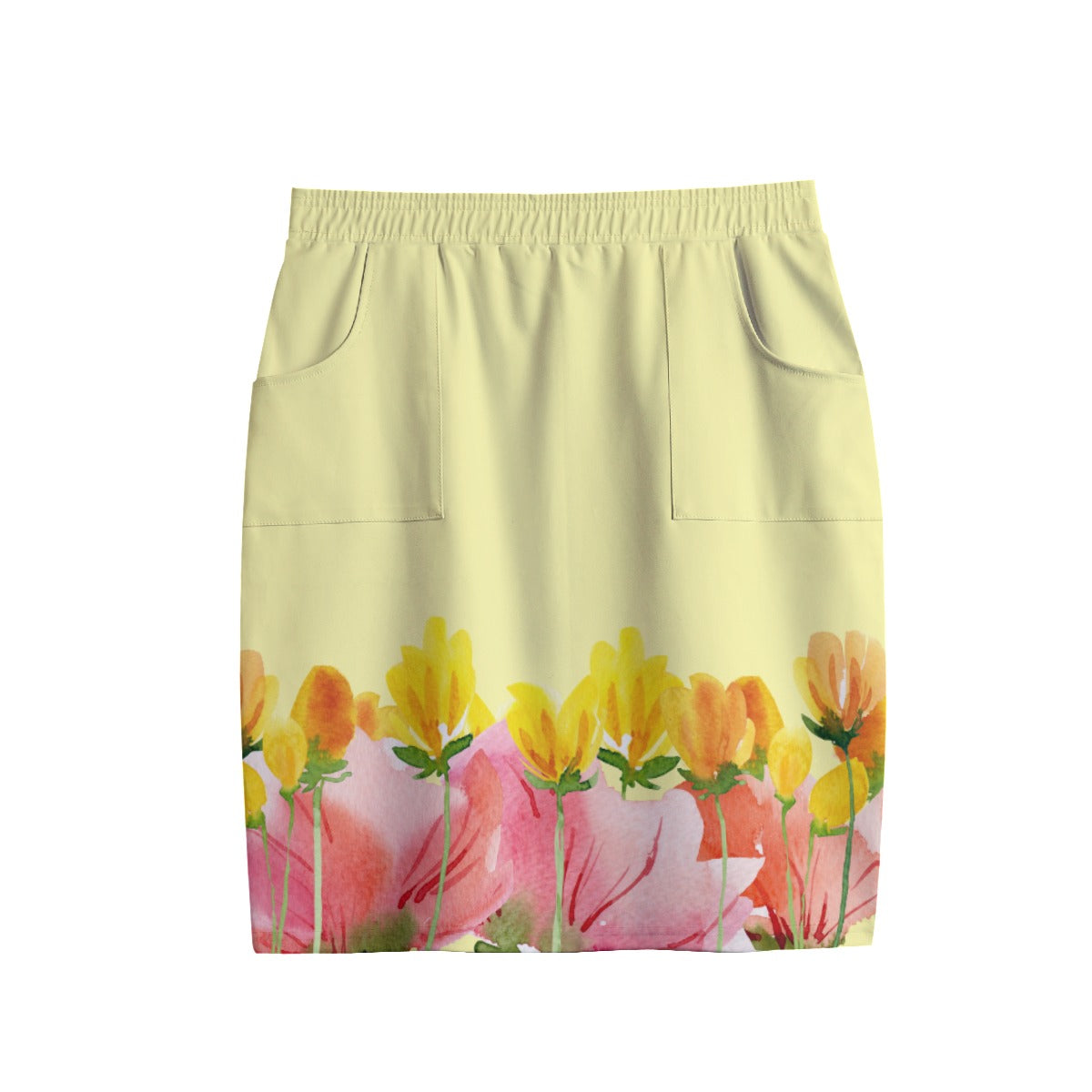 All-Over Print Women's short Pencil Skirt