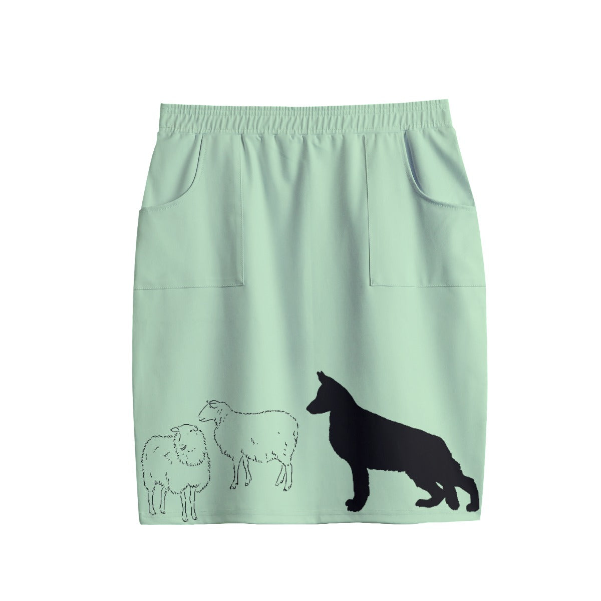 All-Over Print Women's Short Pencil Skirt