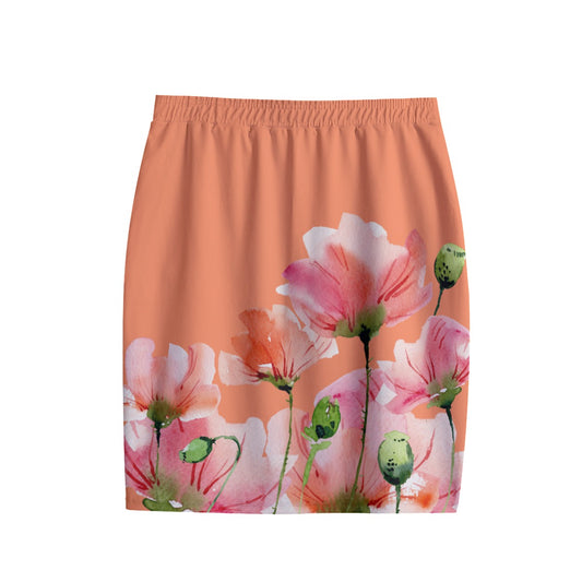 All-Over Print Women's Short Pencil Skirt