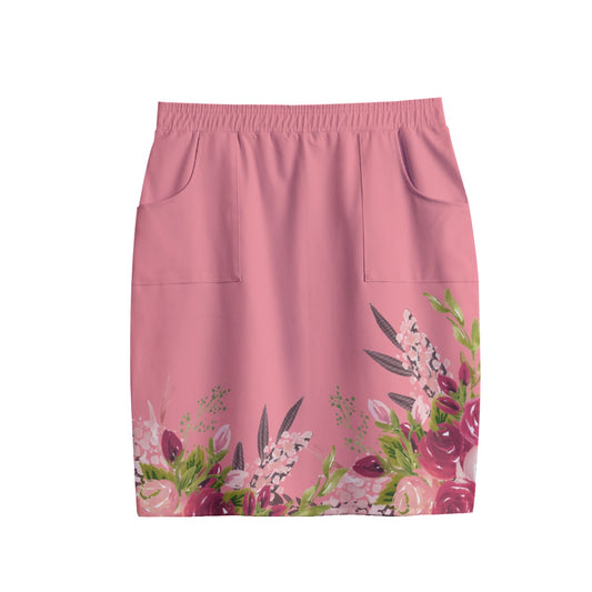 All-Over Print Women's Short Pencil Skirt