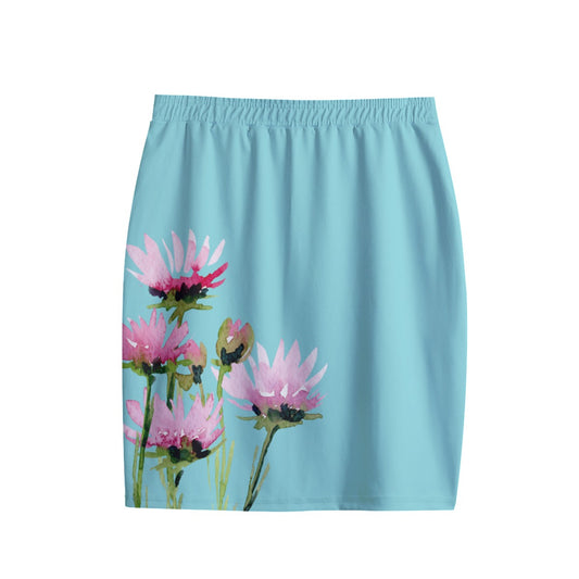 All-Over Print Women's Short Pencil Skirt