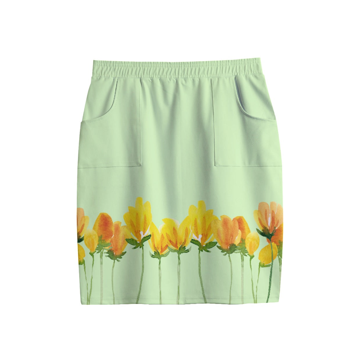 All-Over Print Women's short Pencil Skirt