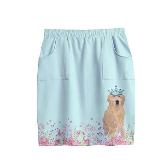 All-Over Print Women's Short Pencil Skirt